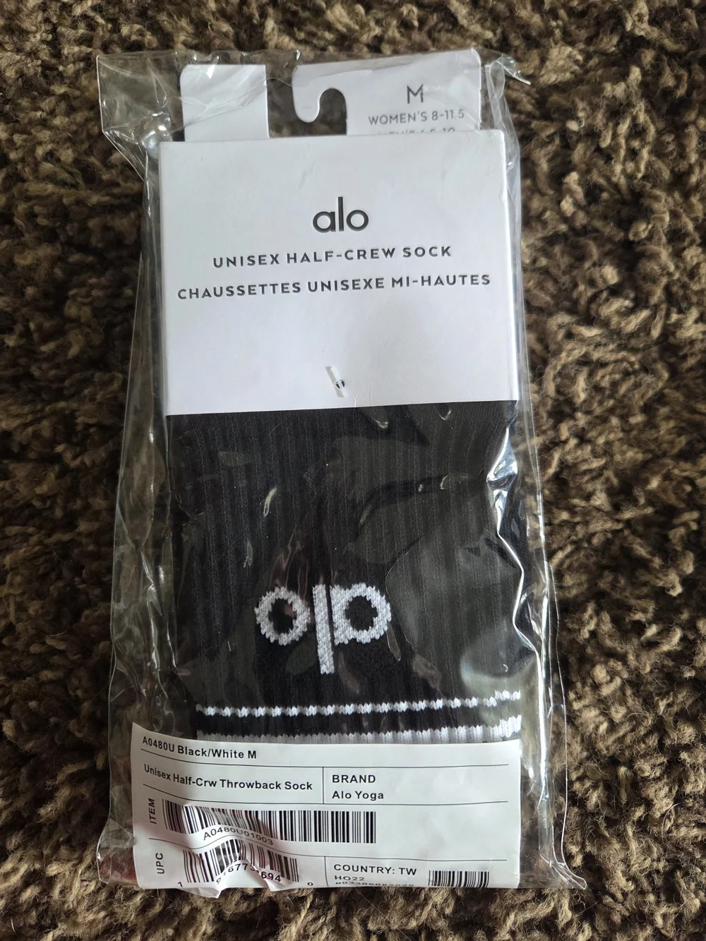 Alo Unisex Half-Crew & Scrunch Socks - Black, Blue, Pink